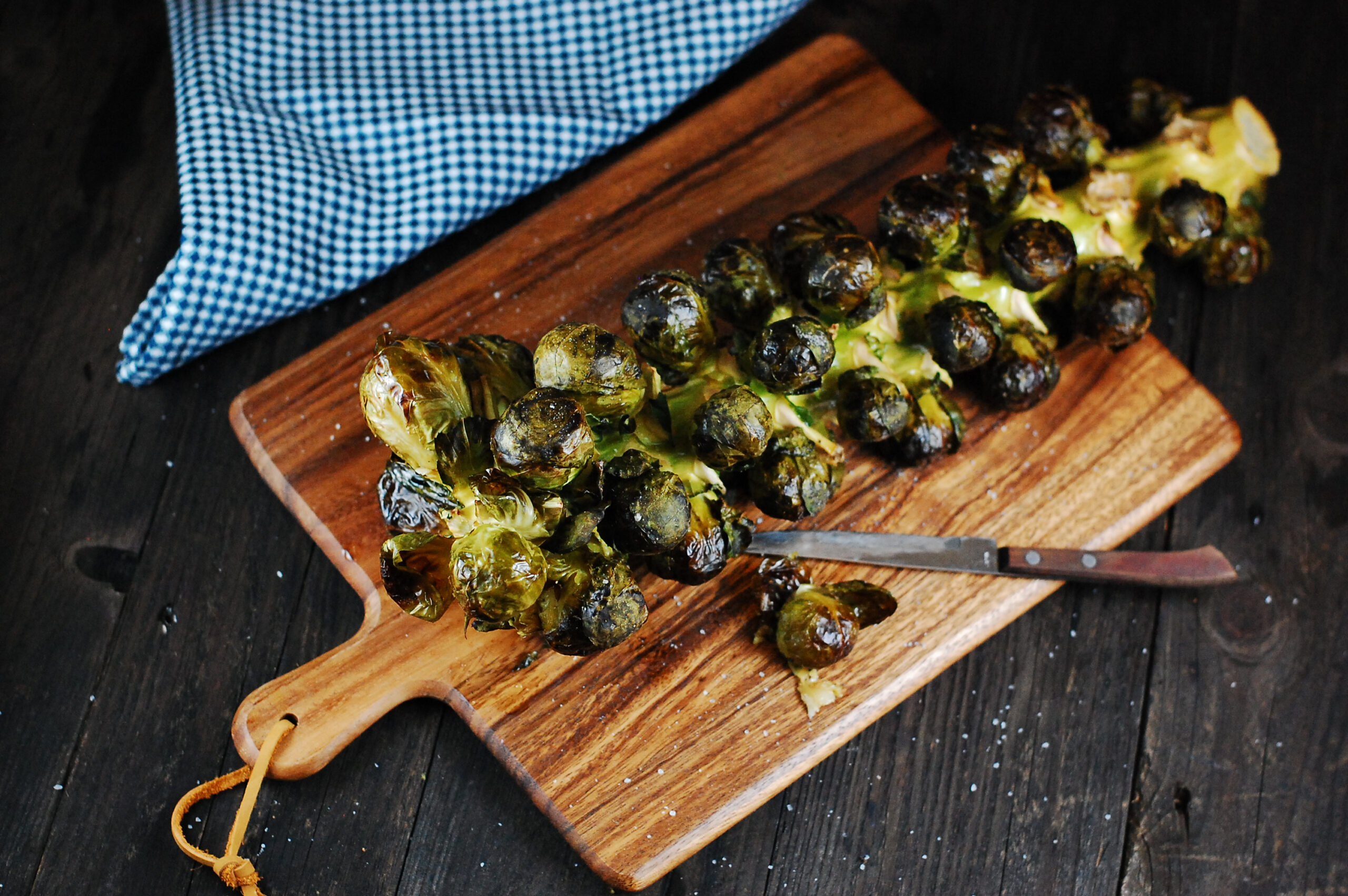 Roasted Brussels Sprouts on the Stalk - Eddies of Roland Park